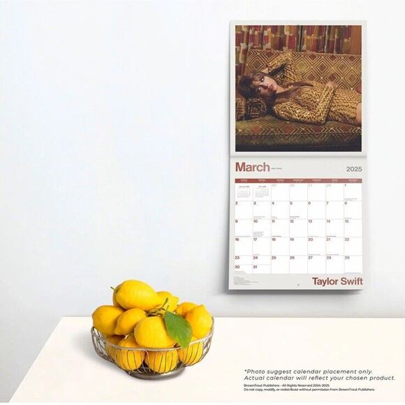 Taylor Swift Official 2025 12"x24" Square Wall Calendar - Picture 9 of 9